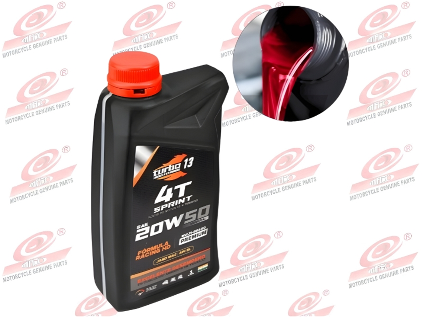 ACEITE 20W/50 1LT  TURBO 13 (X12UND)