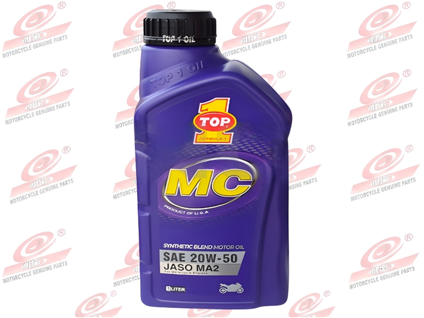 ACEITE 20W-50  SEMI SINTETICO TOP ONE JASO MA2 1L.