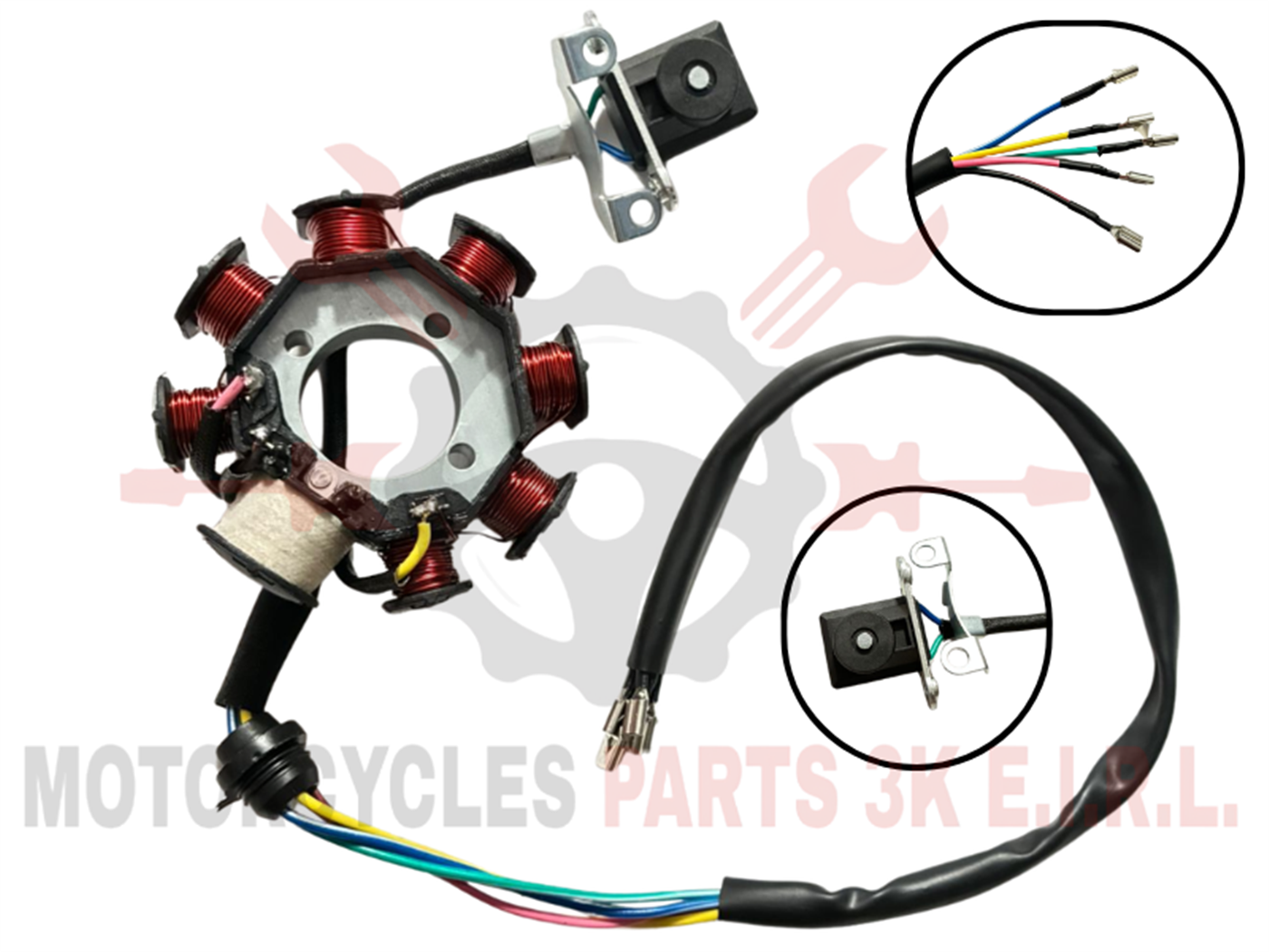 ALTERNADOR C/A 8B 3H (32X88.5X34MM) 410 OHMIOS (ANKA)