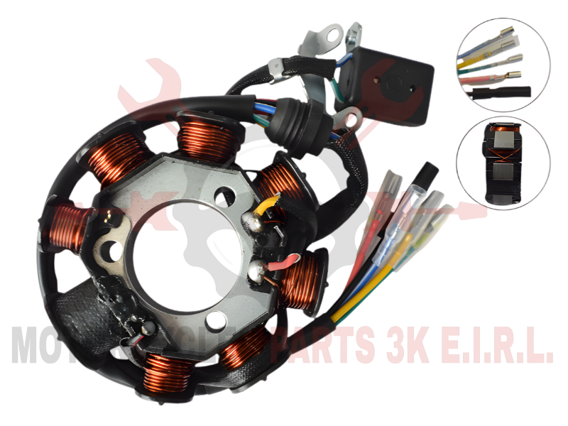 ALTERNADOR C/A 8P 3H (35X88.5X37.5MM) 340 OHMIOS PREMIUM