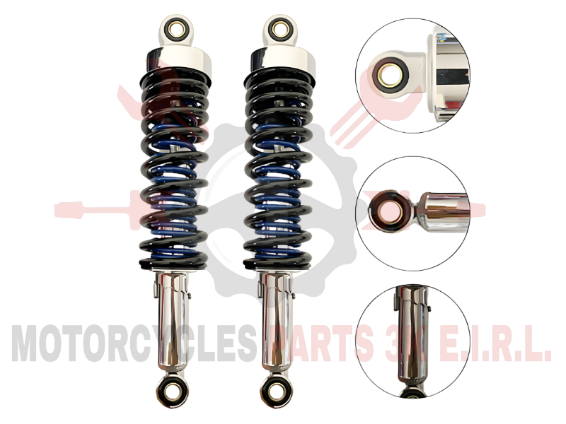 AMORTIGUADOR NEG/AZUL DOBLE RESORTE PREMIUM