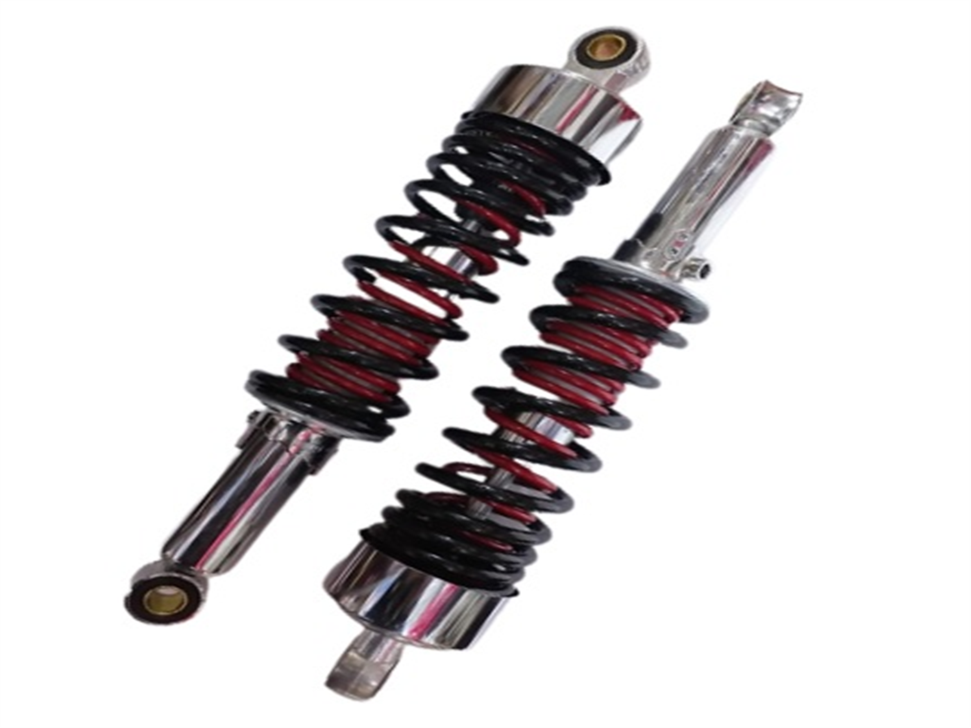 AMORTIGUADOR NEG/ROJO DOBLE RESORTE STD (333MM,12/12MM,10V,8MM)(C/REGULADOR)