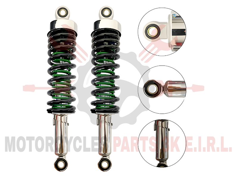 AMORTIGUADOR NEG/VERDE DOBLE RESORTE PREMIUM