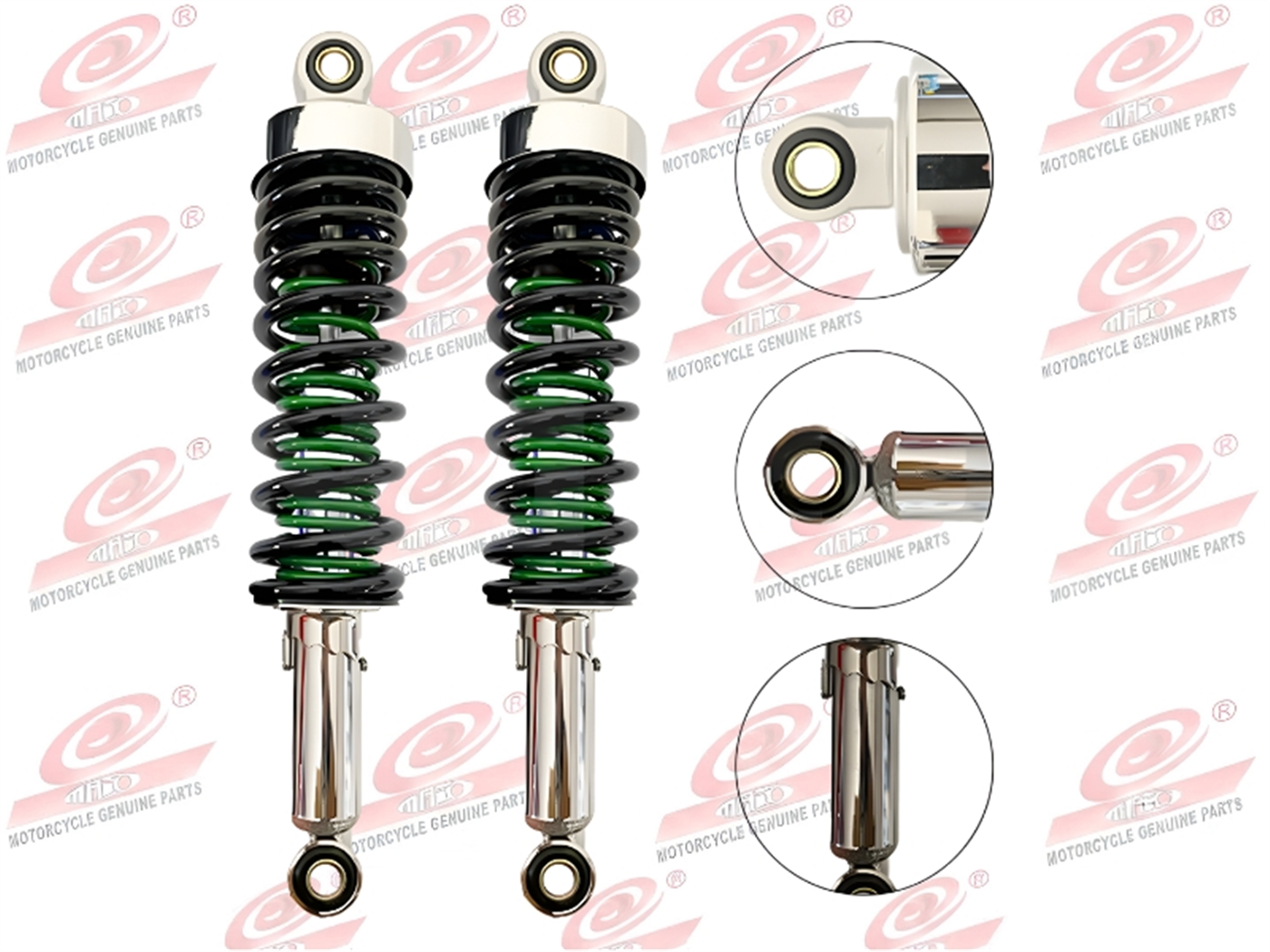 AMORTIGUADOR NEG/VERDE DOBLE RESORTE PREMIUM