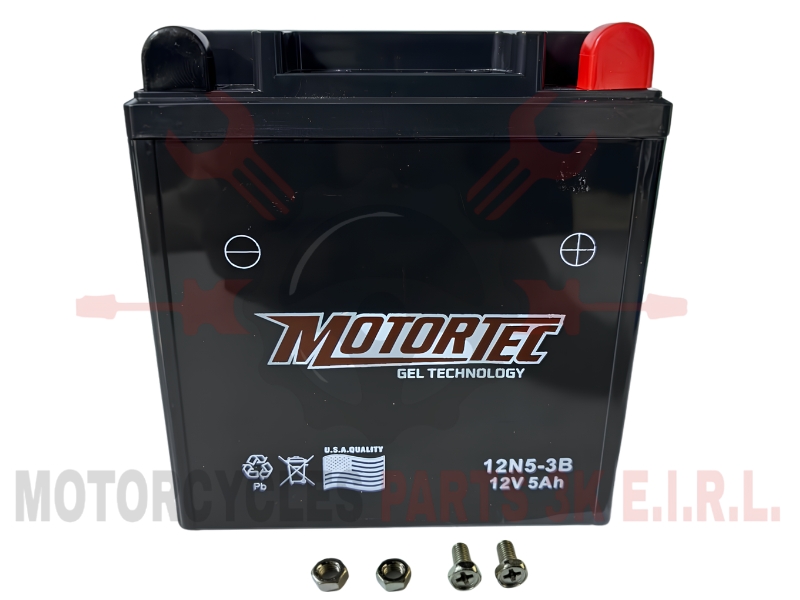 BATERIA 12N5L-3B AGM/GEL (12V.5AH) 120X60X130MM