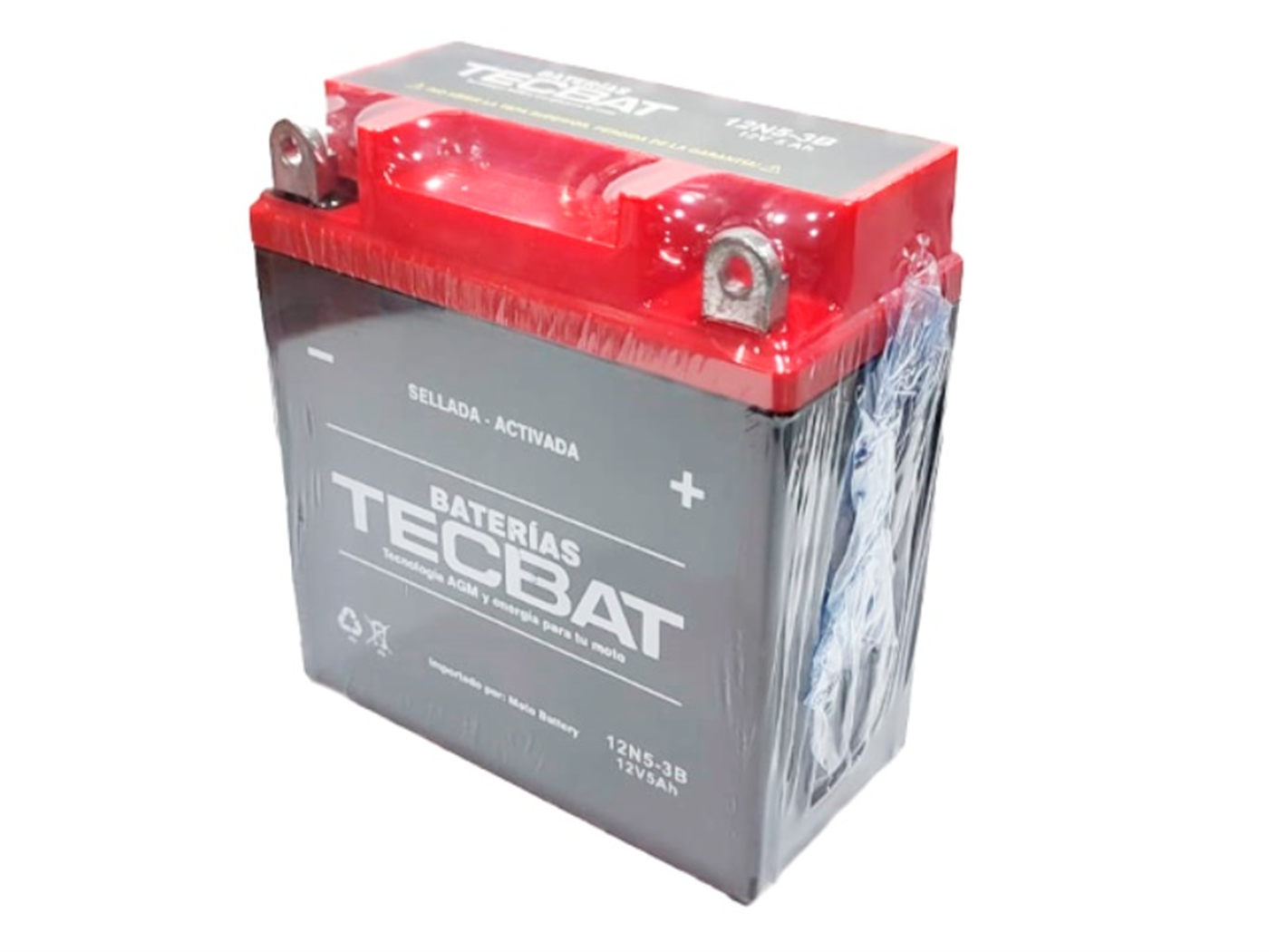 BATERIA 12N5L-3B AGM/GEL (12V.5AH) 120X60X130MM