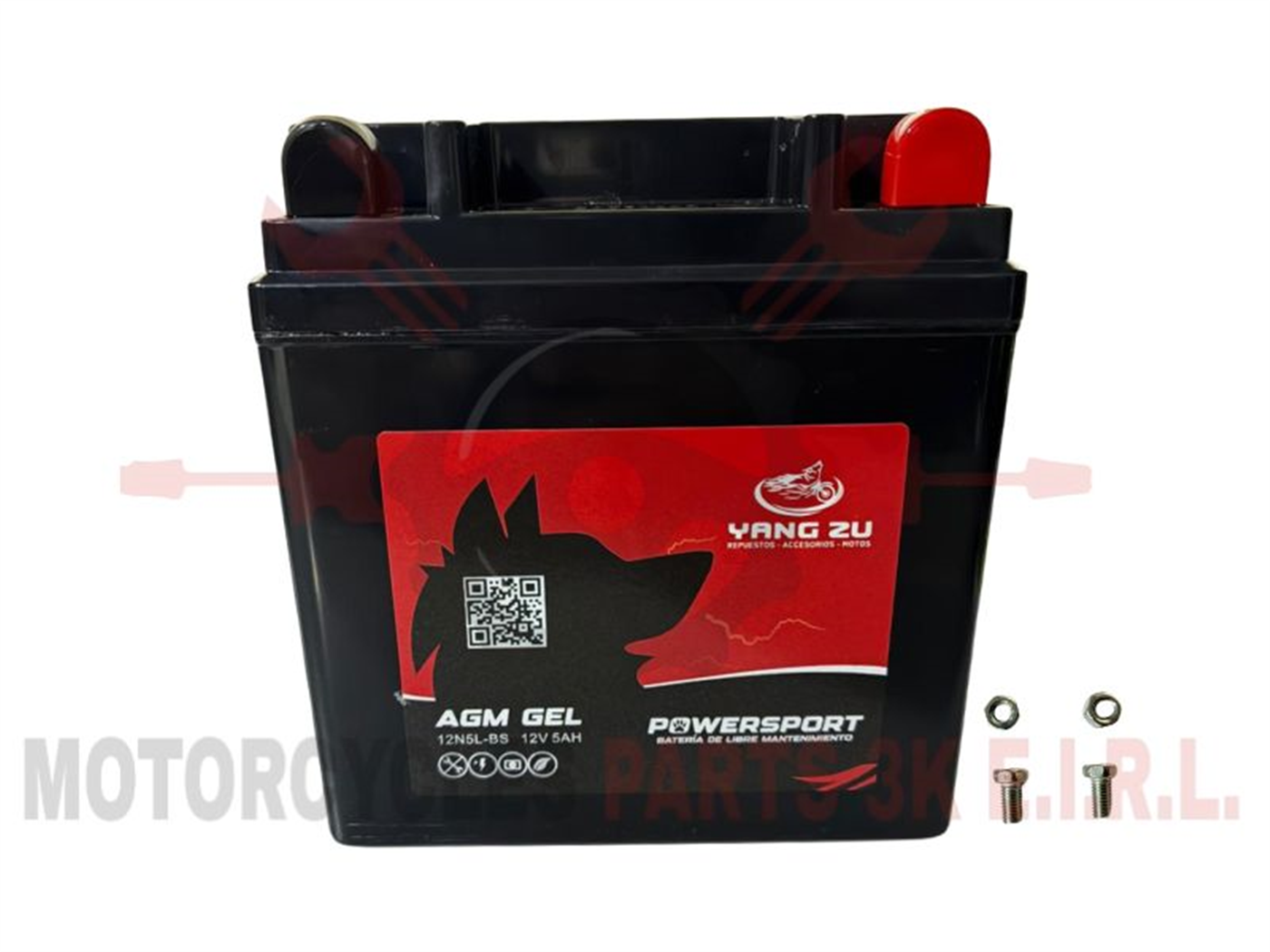 BATERIA 12N5L-3B AGM/GEL (12V.5AH) 120X60X130MM