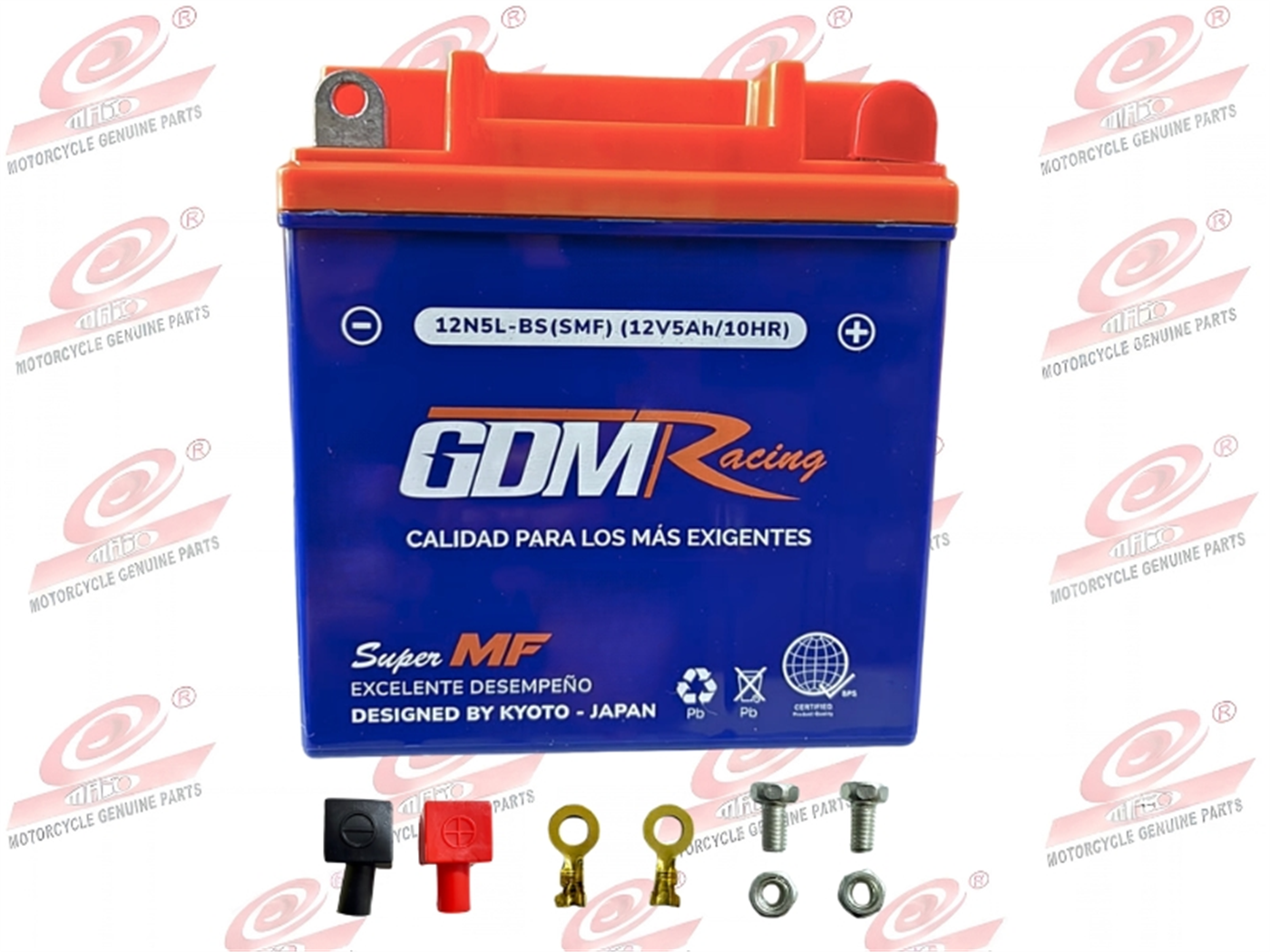 BATERIA 12N5L-3B AGM/GEL (12V.5AH) 120X60X130MM