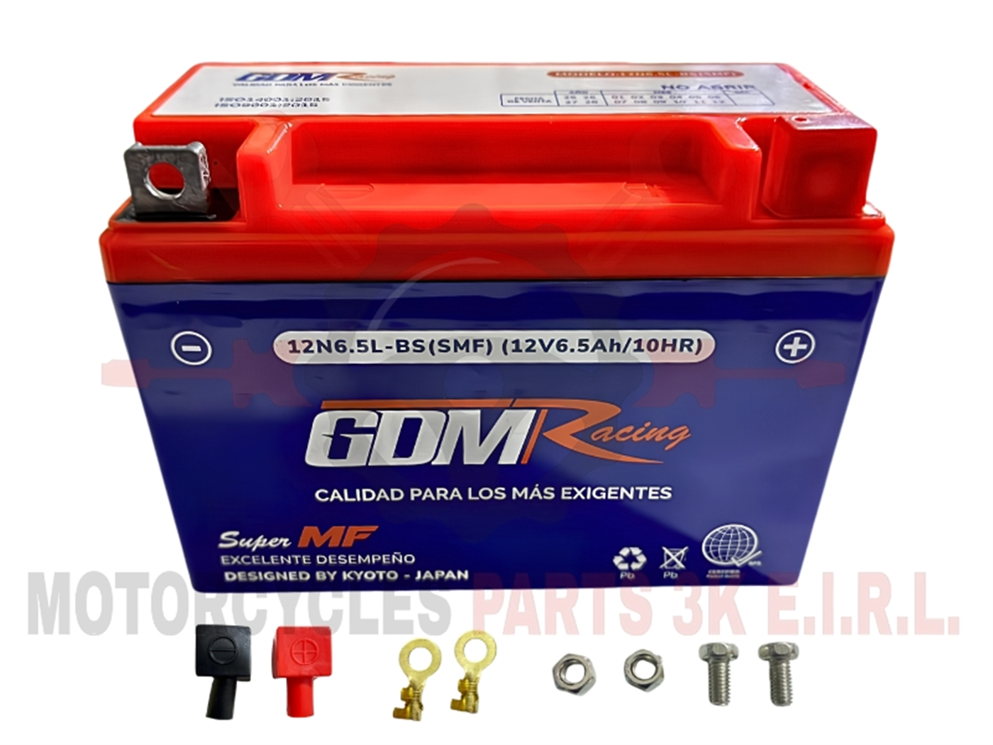 BATERIA 12N6.5-3B (AGM/GEL) PREMIUM (12V6.5AH) 139X66X102MM