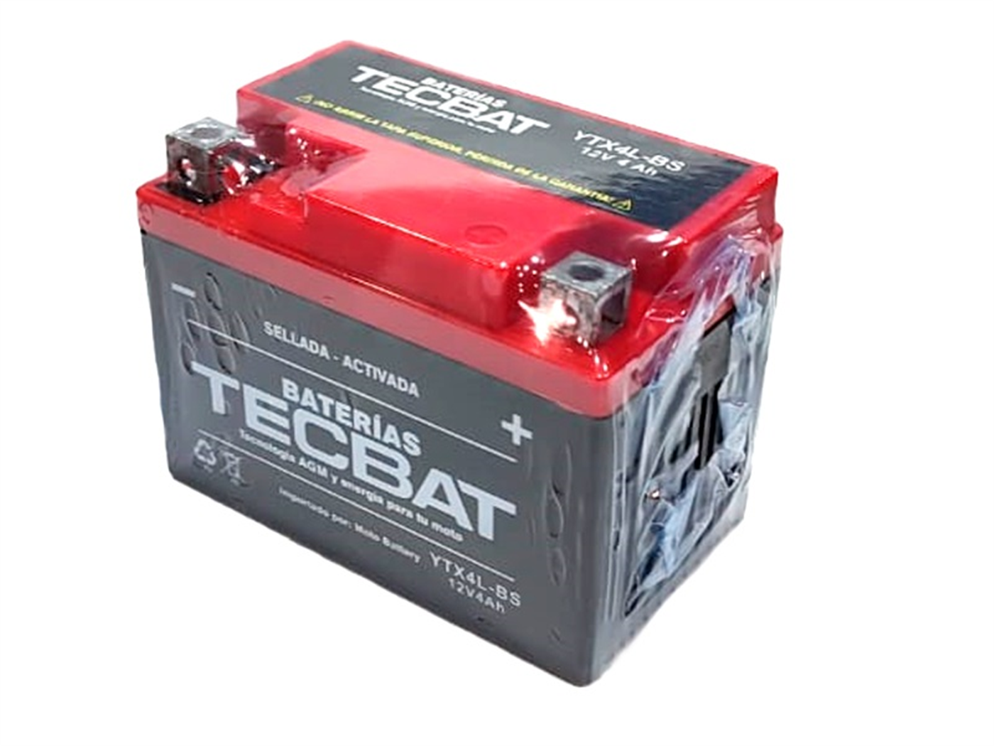 BATERIA YTX4L-BS  SECA PREMIUM (12V.4AH) 114X71X86MM