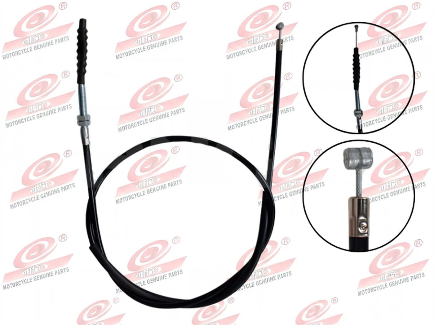 CABLE EMBRAGUE C/FUNDA CORTO (PUNTA 11.5CM) (L.TOTAL 133CM)