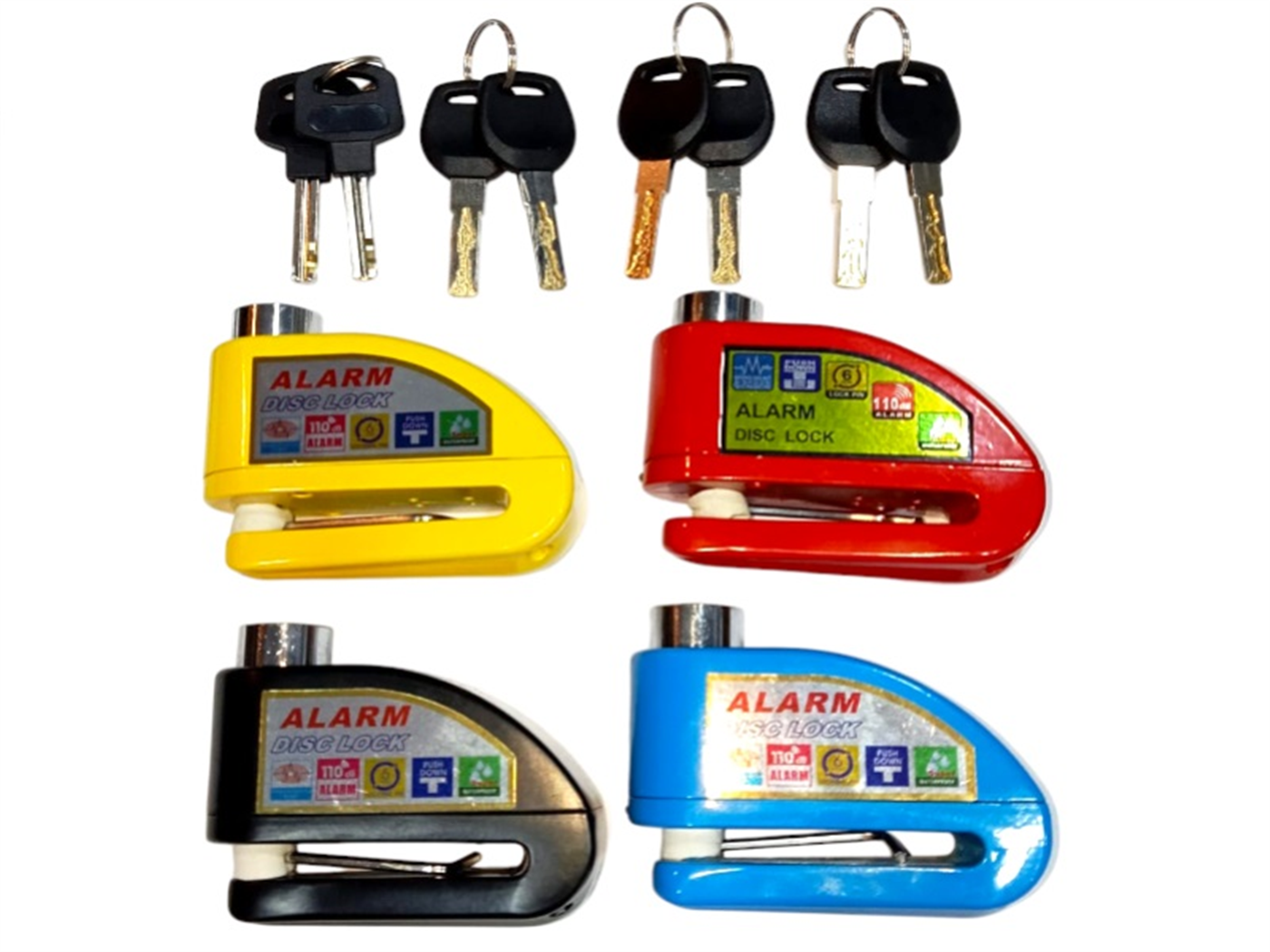 CANDADO PARA DISCO C/ALARMA PESADO RESISTENTE AL AGUA  (AC-Y0207)