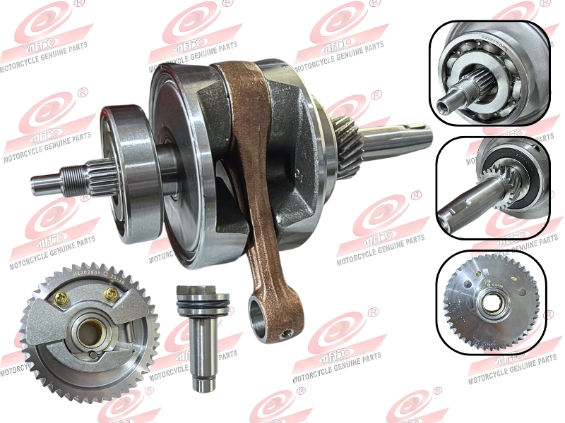 CIGUEÑAL C/LEVAS BIELA 20MM PIN 18MM LARG. 243MM ROD.28X72X18