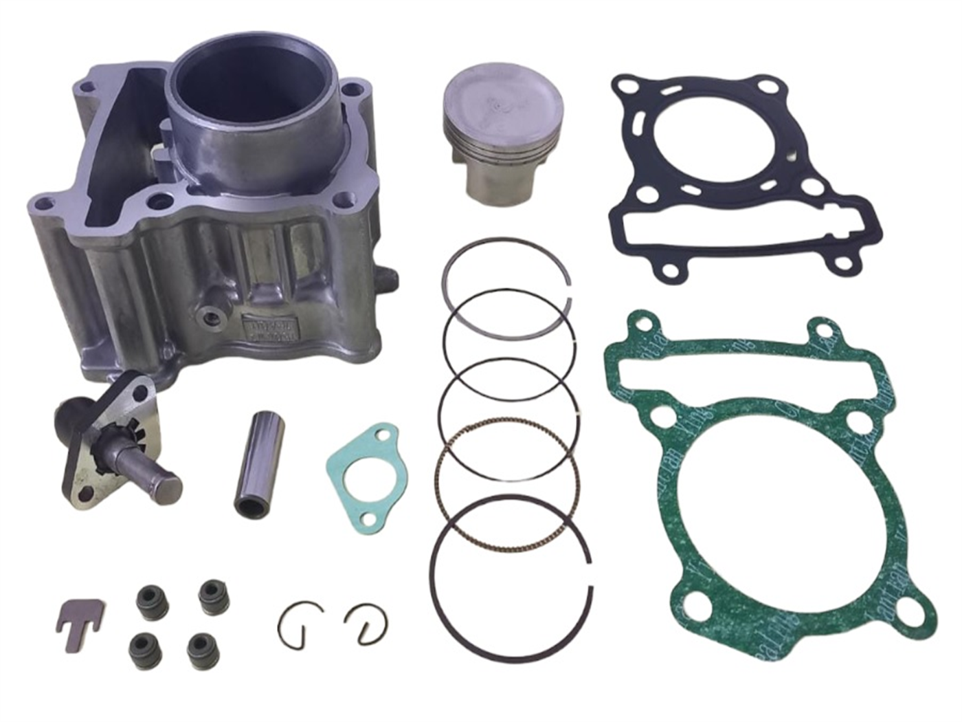 CILINDRO COMPLETO CAD.(150CC,57MM-14MM) (AGUA S/ALETA) GRIS PREMIUM