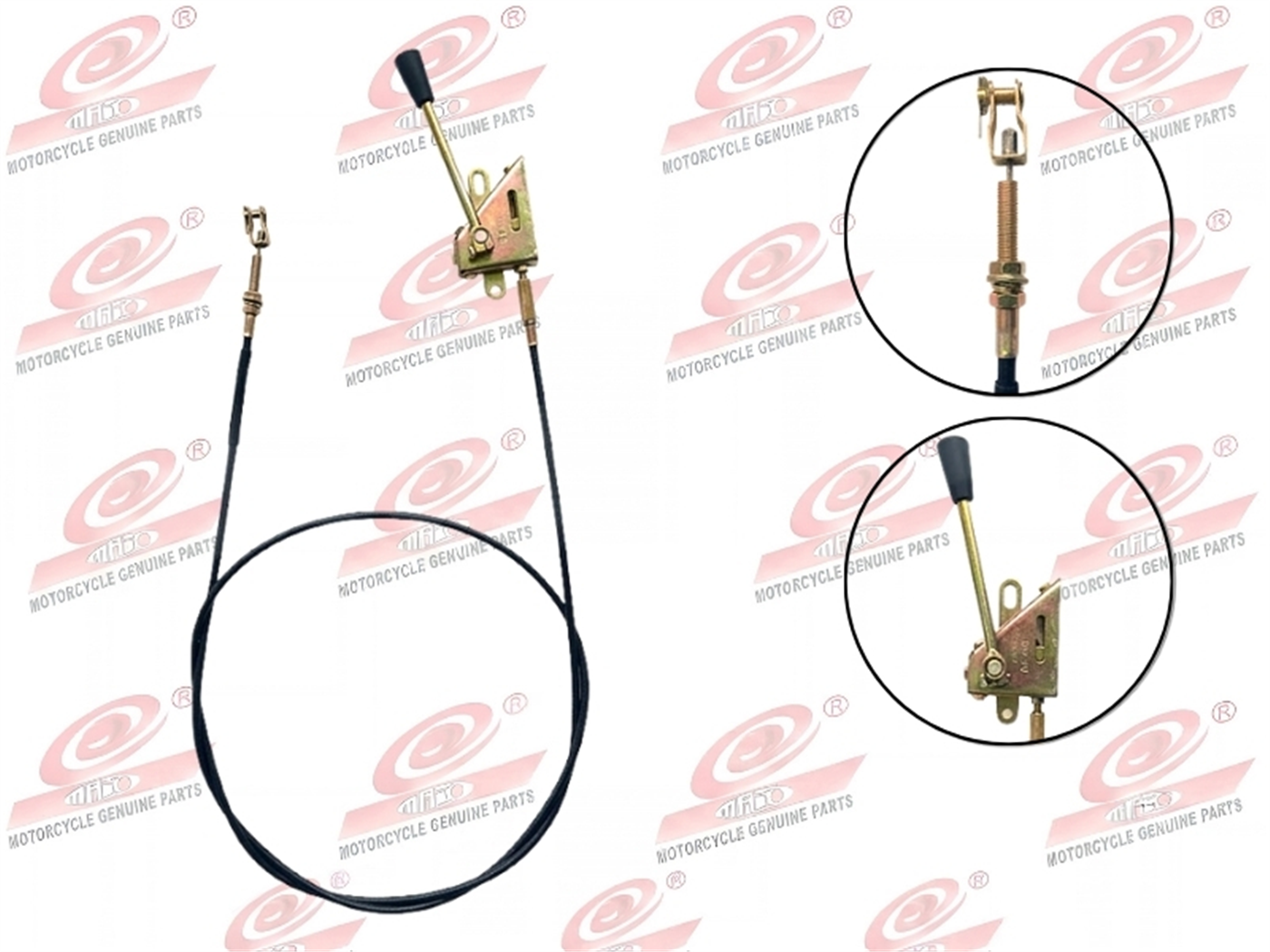 CABLE RUSTER C/PALANCA DE MANO P/CABINA 270CM C/REGULADOR
