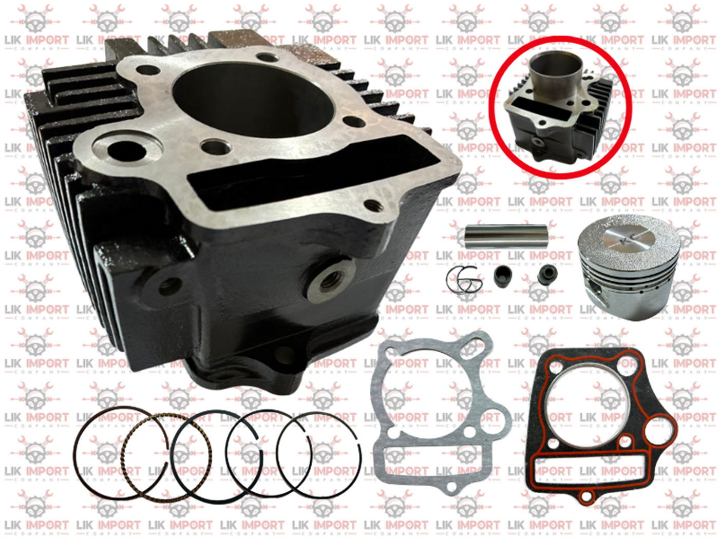 CILINDRO COMPLETO CROMADO 107CC (52-13MM) PREMIUM