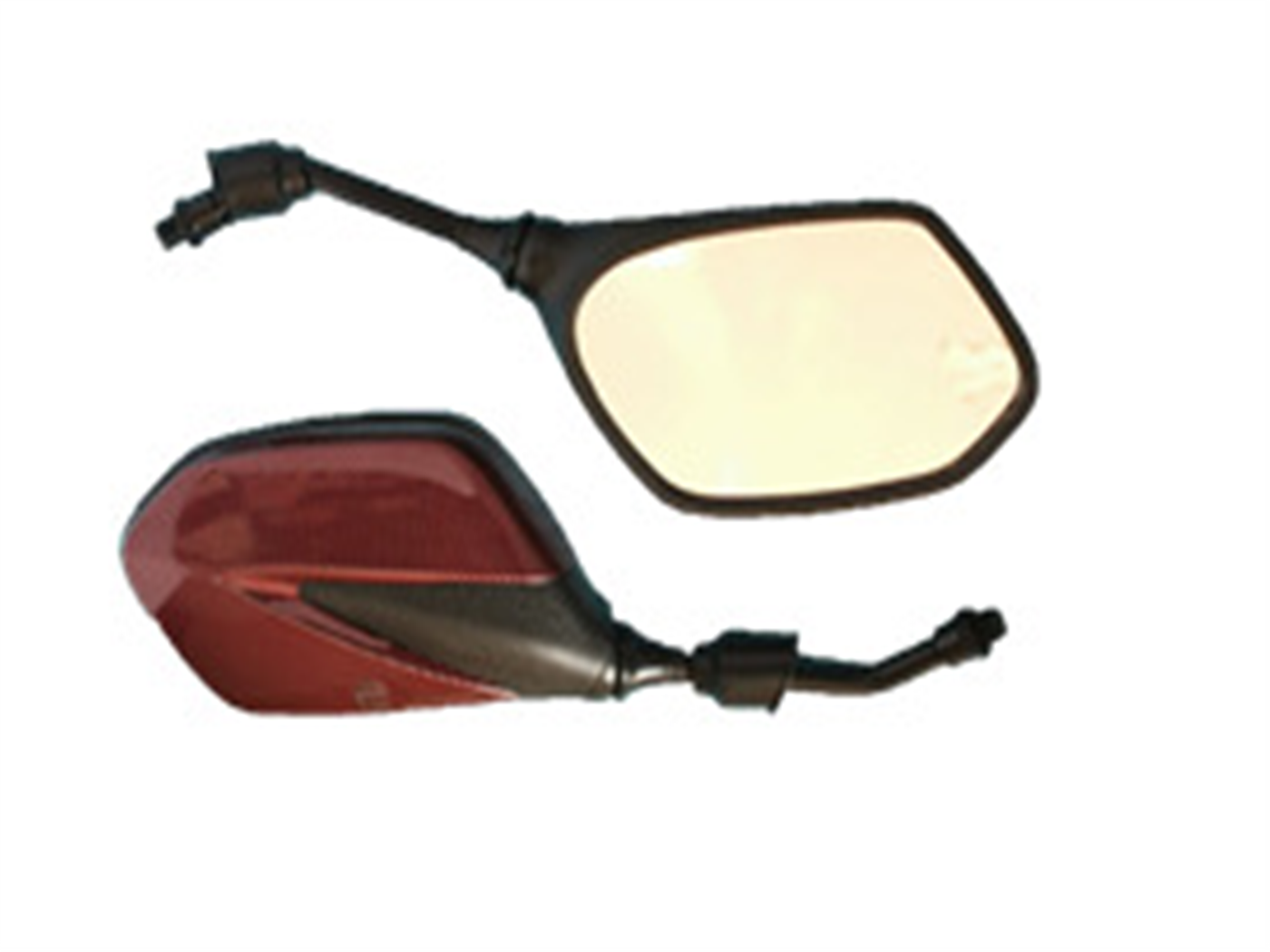 ESPEJO 10MM ROJO/CARBON