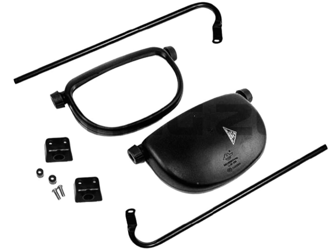 ESPEJO CABINA NUEVO MOD.01  NEGRO C/SOPORTE 