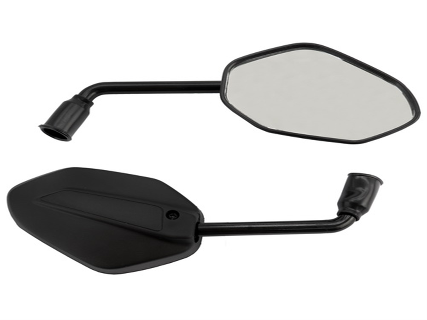 ESPEJO NEGRO 10MM ( ROSCA NORMAL)