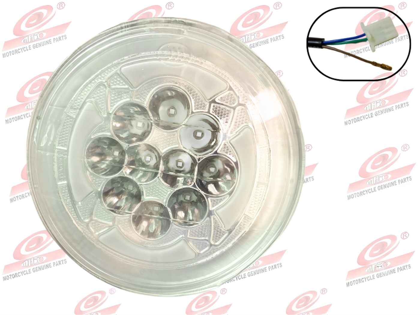 FARO DEL. LED 10 FOCOS (REDONDO)