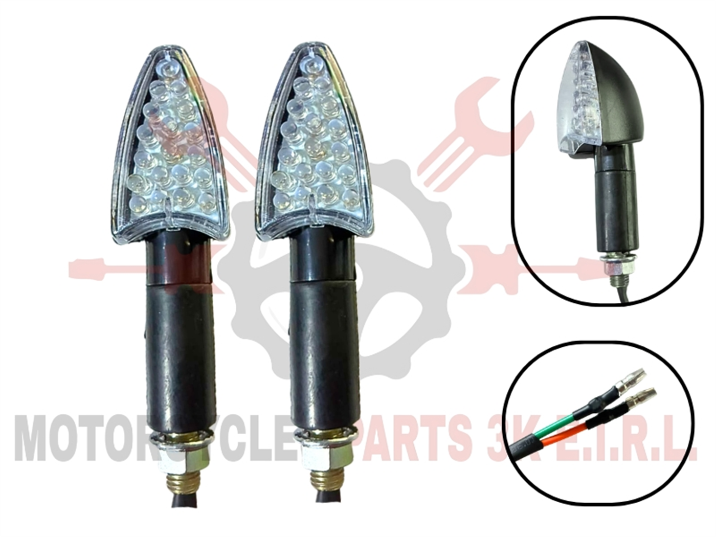 FARO DIR. LED TRIANGULO AMBAR