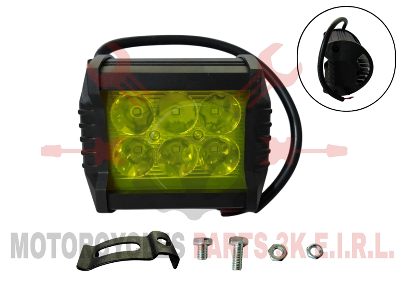 FARO LED ROBOTITO 6 LED AMARILLO