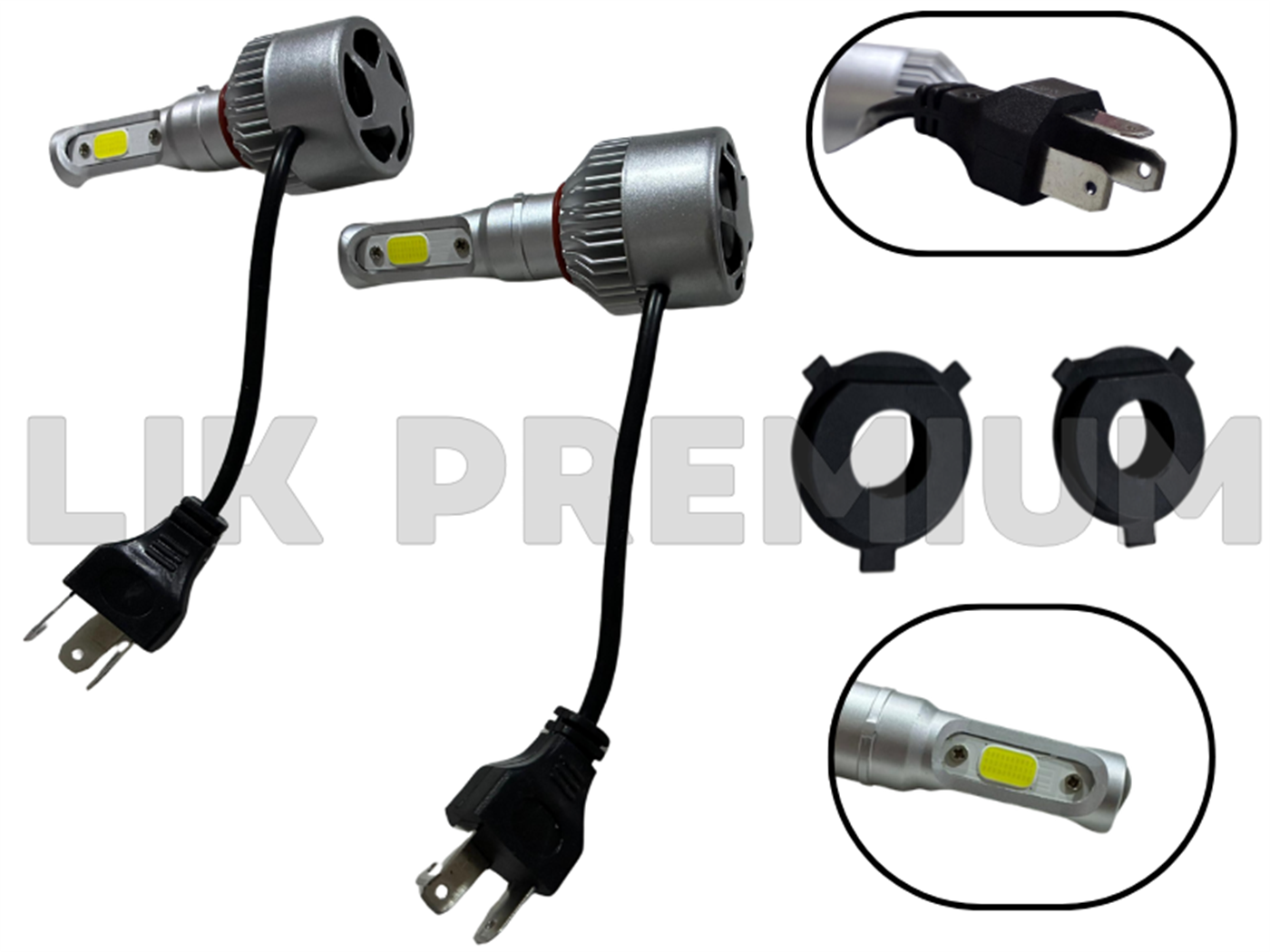 FOCO DELANT.LED H4 (40,000LUMINES) 3 CARAS, LUZ ALTA Y BAJA, MULTIVOLTAJE