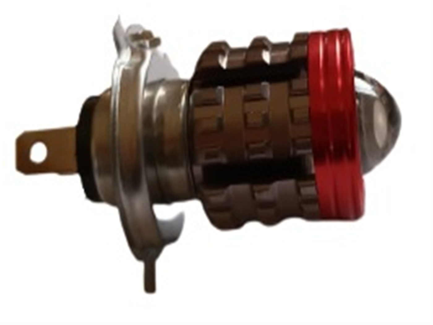 FOCO DELANT.LED H4 C/LUPA ROJO/AZUL MULTIVOLTAJE