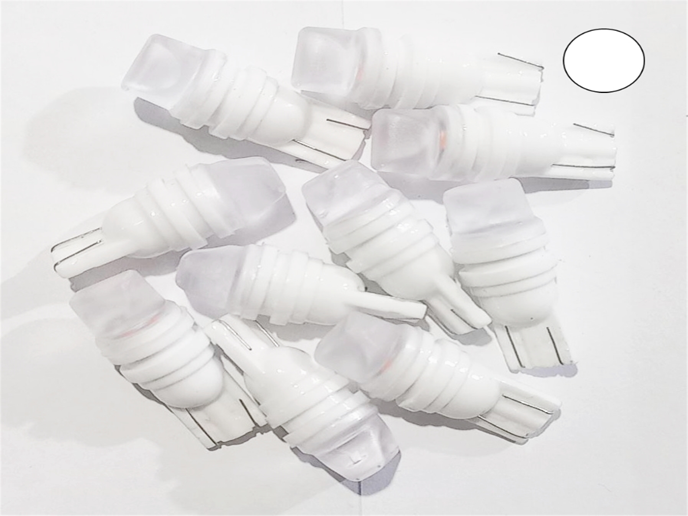 FOCO LED LAGRIMA BLANCO ESTROBO LOZA (AC-H382)