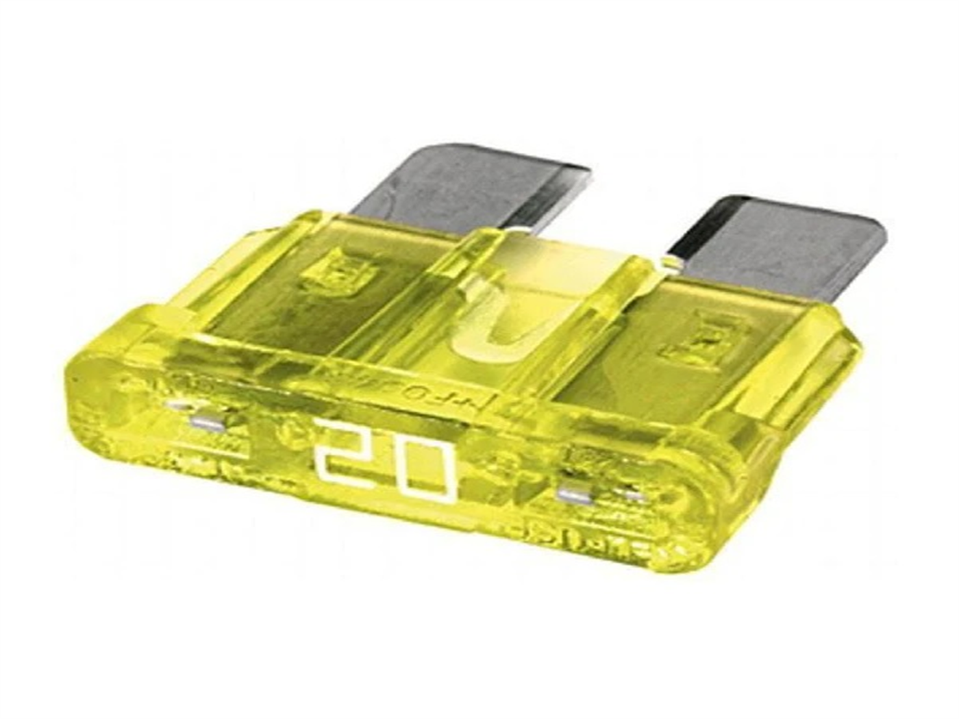 FUSIBLE UÑA.20A AMARILLO (X 100 PCS)