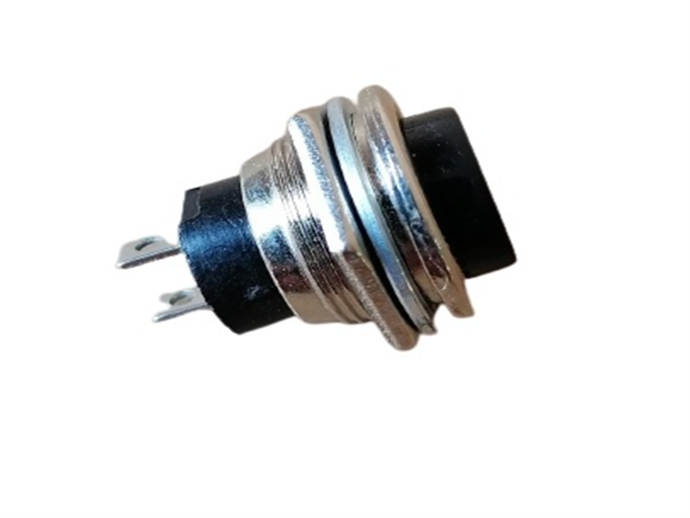PULSADOR REDONDO NEGRO S/CABLE (INTERRUPTOR)