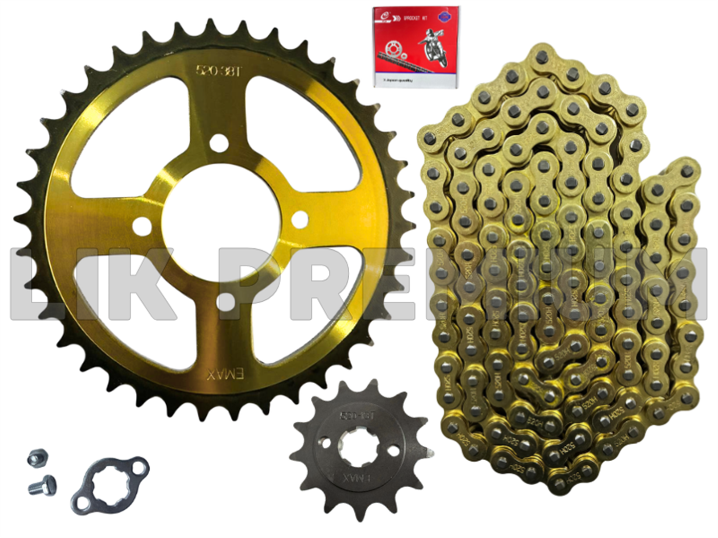 KIT ARRASTRE  (13T,38T)(520H-116L) PREMIUM