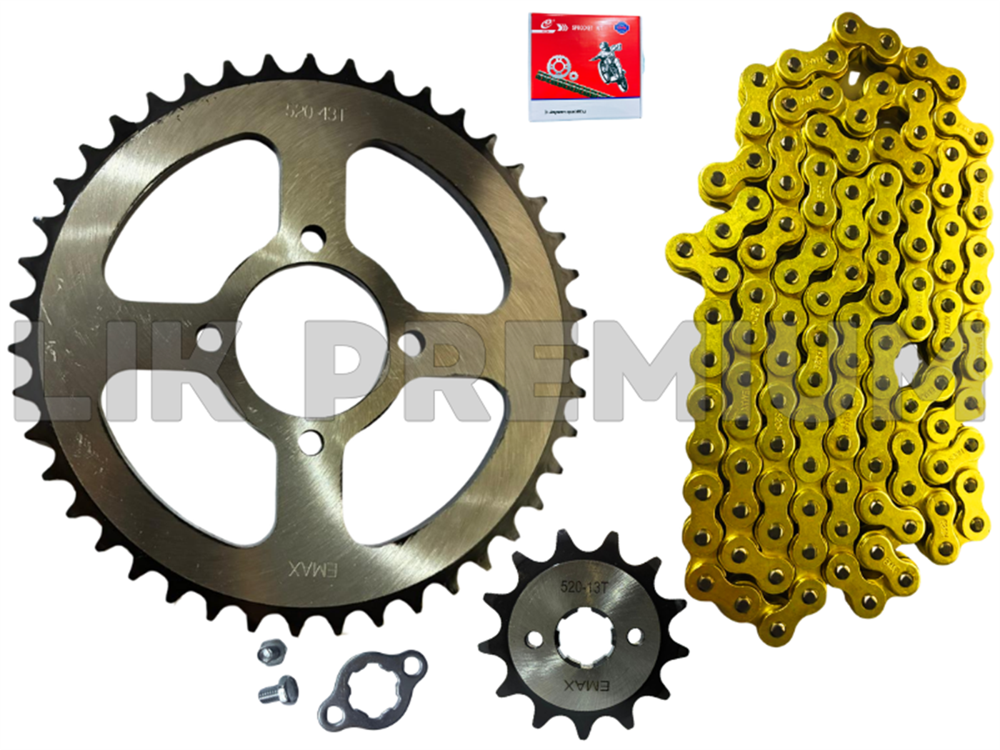 KIT ARRASTRE (13T,43T)(520H-120L) PREMIUM