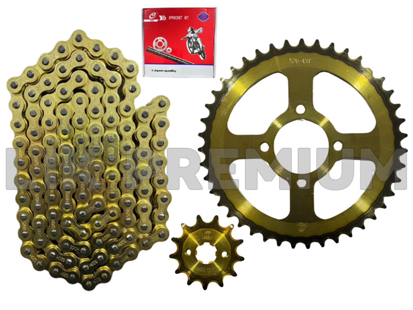 KIT ARRASTRE (13T,43T)(520H-120L)