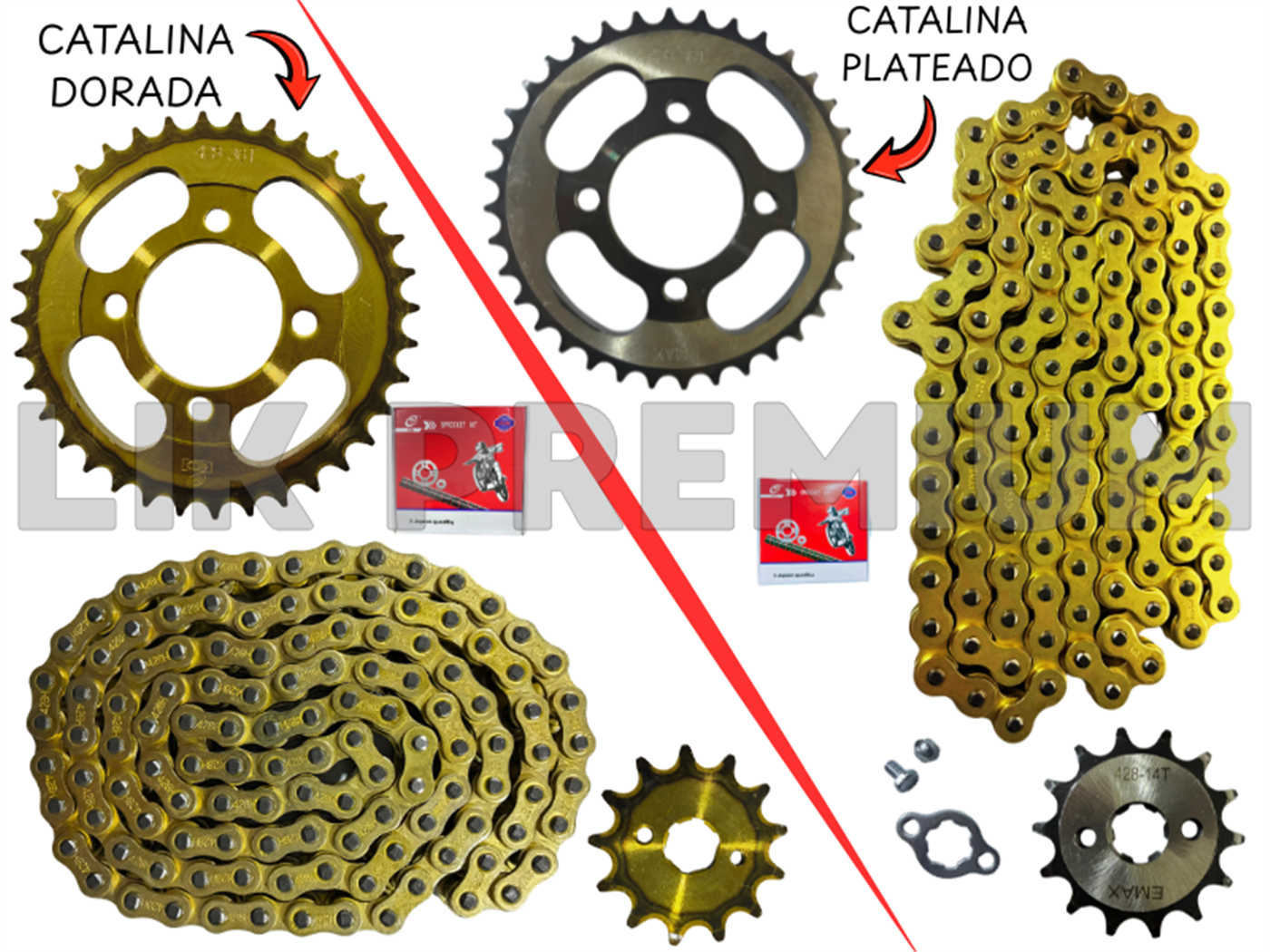 KIT ARRASTRE (14T,36T)(428-120L) PREMIUM