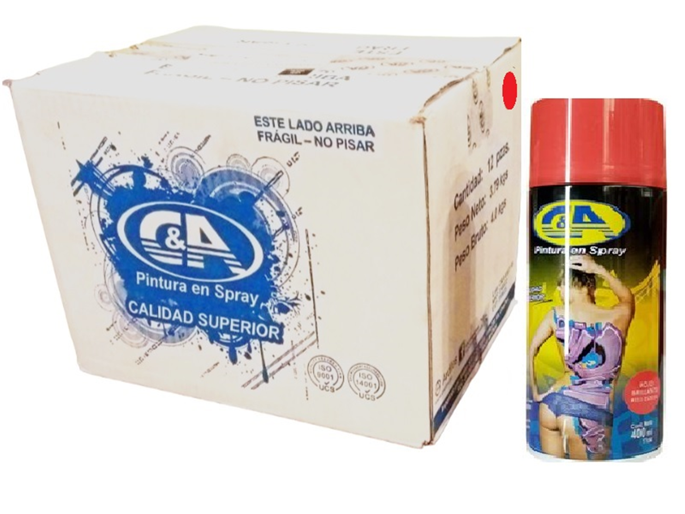 PINTURA ROJO BRILLANTE SPRAY 400ML