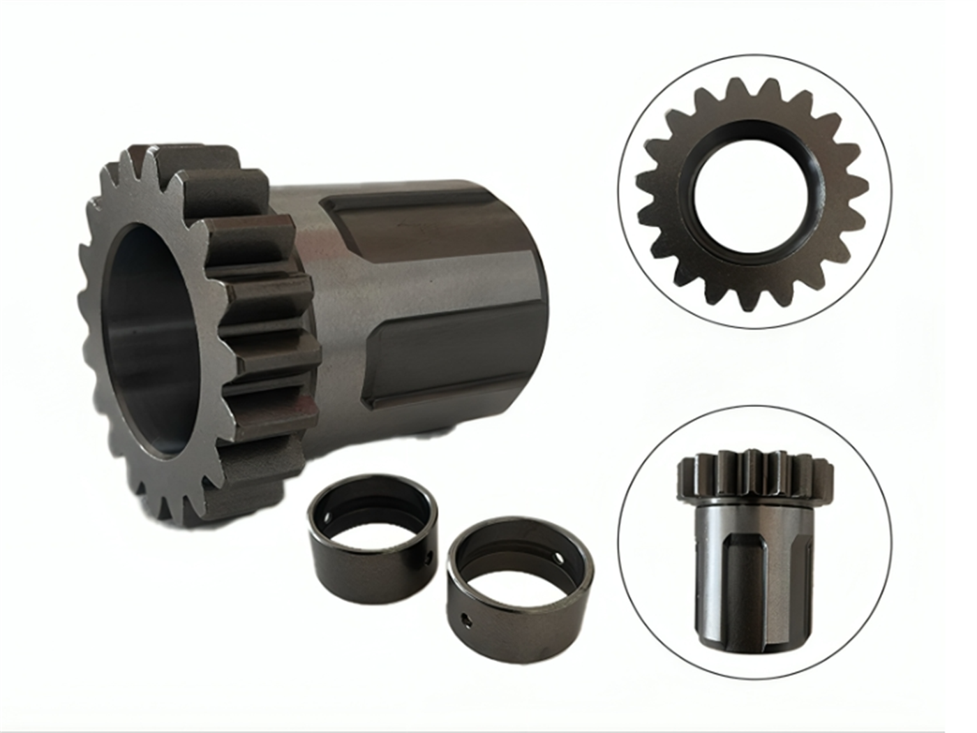 PIÑON TORRE 19T,23MM,30MM,43MM C/BOCINA DE ACERO P/CAJA CAMBIO