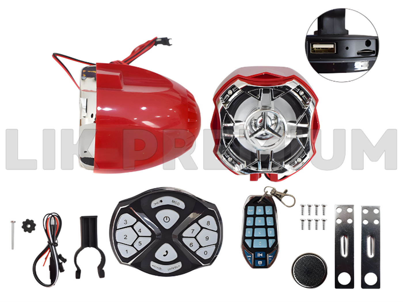 RADIO MP3/USB/BLUETOOTH ROJO MOD.N°04