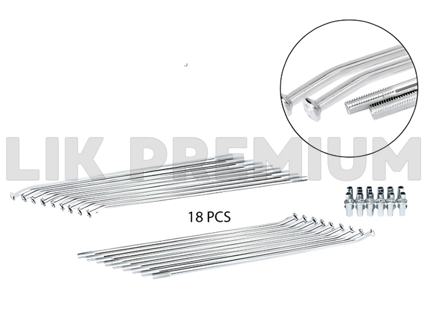 RAYO POSTERIOR LARGO 9G X 230MM (18 PZAS) INFINITY