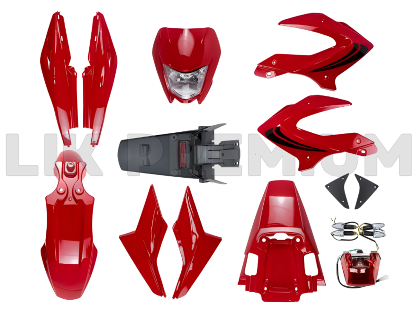 SET PLASTIQUERIA  ROJO C/STICKER