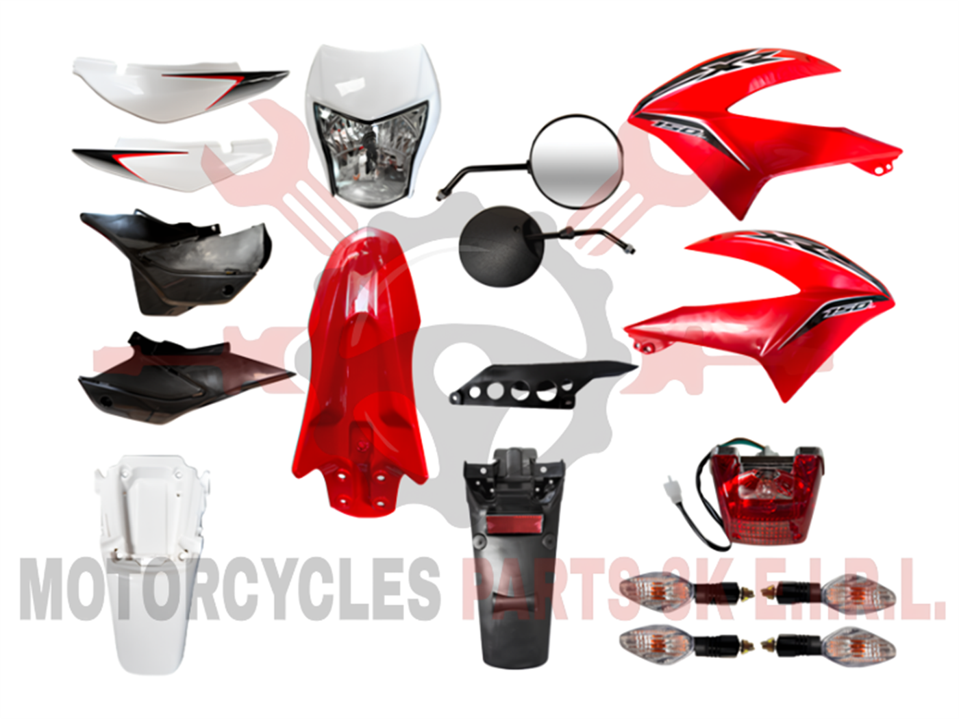 SET PLASTIQUERIA ROJO C/FARO