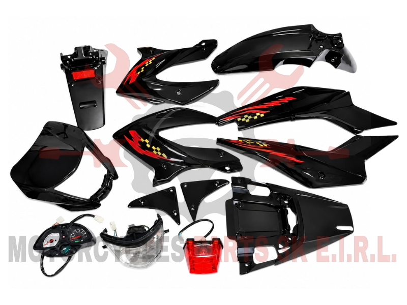 SET PLASTIQUERIA NEGRO C/STICKER