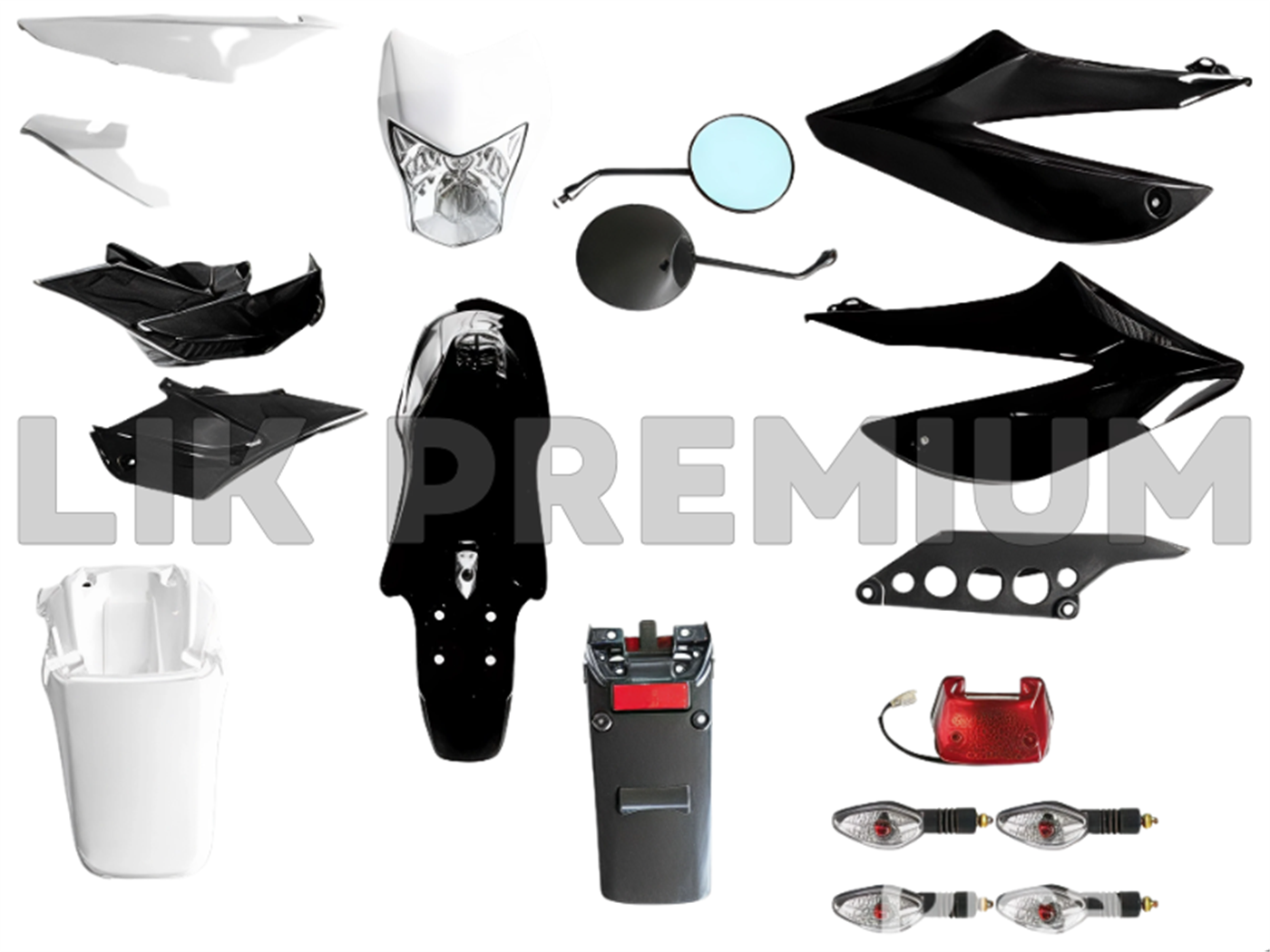 SET PLASTIQUERIA NEGRO C/FARO