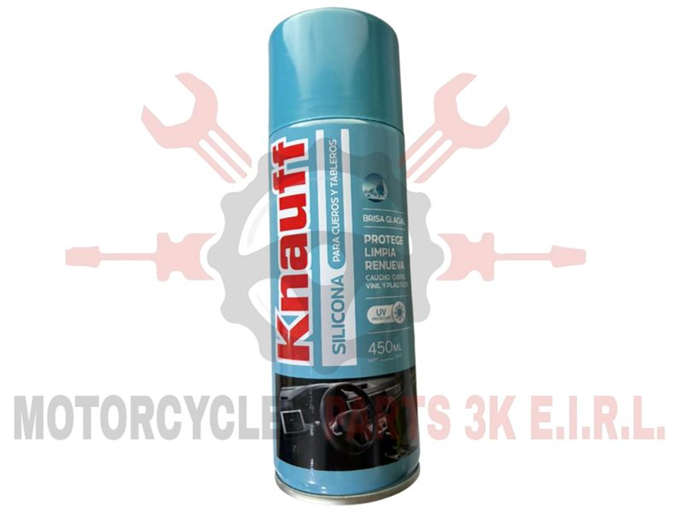 SILICONA MULT.SPRAY 450ML A/BRISA GLACIAL P/CUERO Y TABLERO