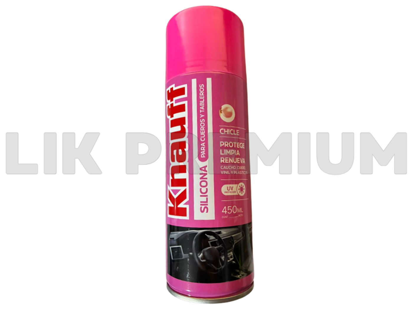 SILICONA MULT.SPRAY 450ML A/CHICLE P/CUERO Y TABLERO