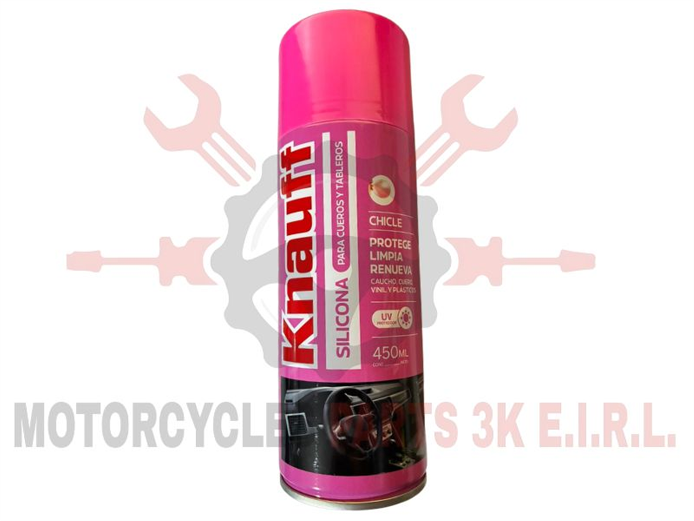 SILICONA MULT.SPRAY 450ML A/CHICLE P/CUERO Y TABLERO