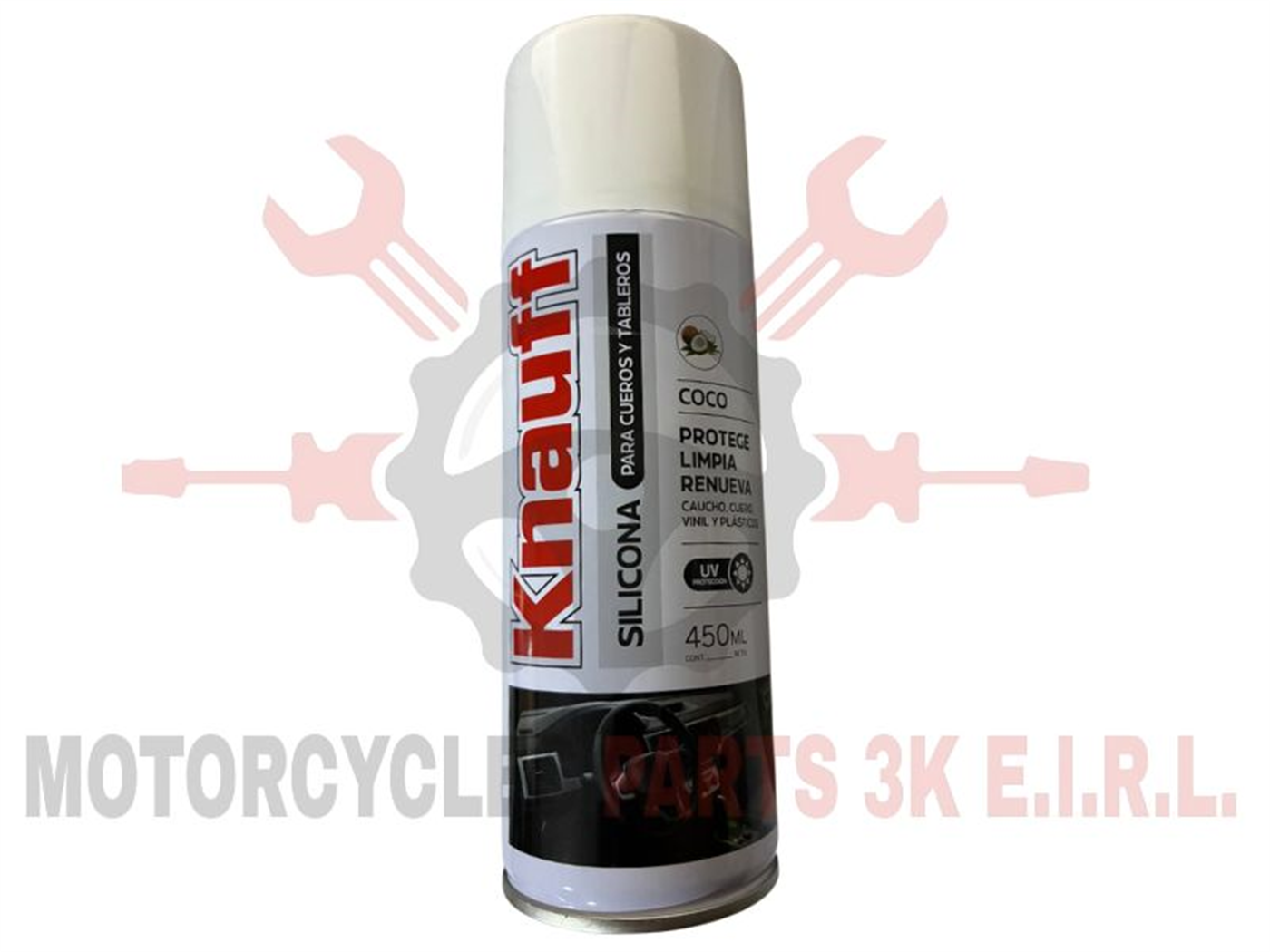 SILICONA MULT.SPRAY 450ML A/COCO P/CUERO Y TABLERO
