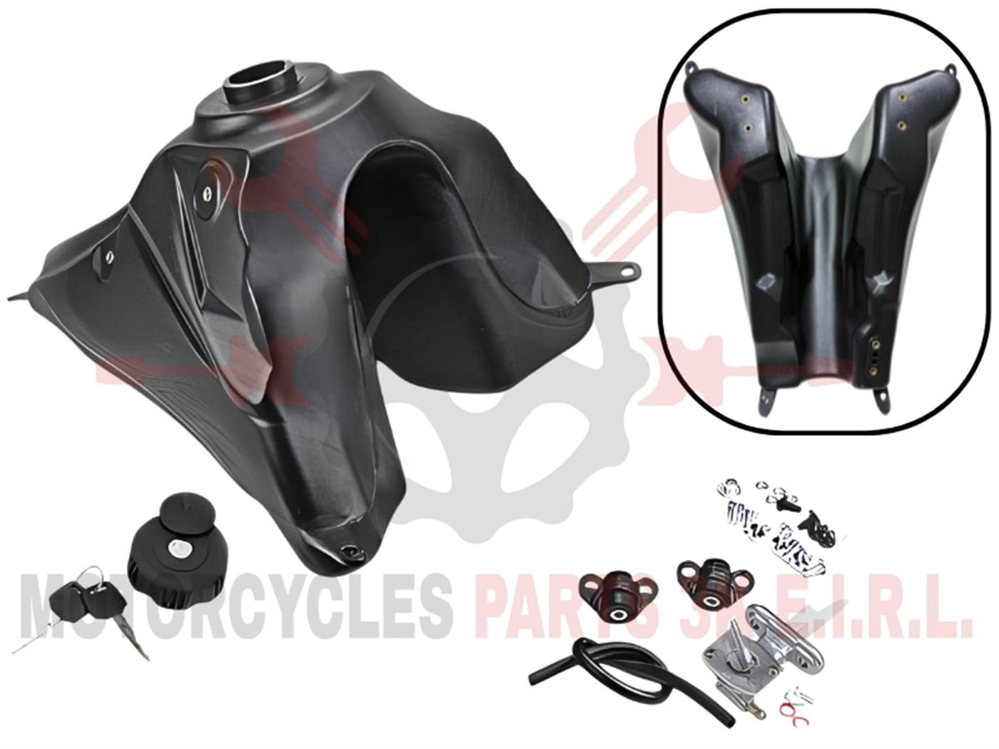 TANQUE GASOLINA NEGRO COMPLETO