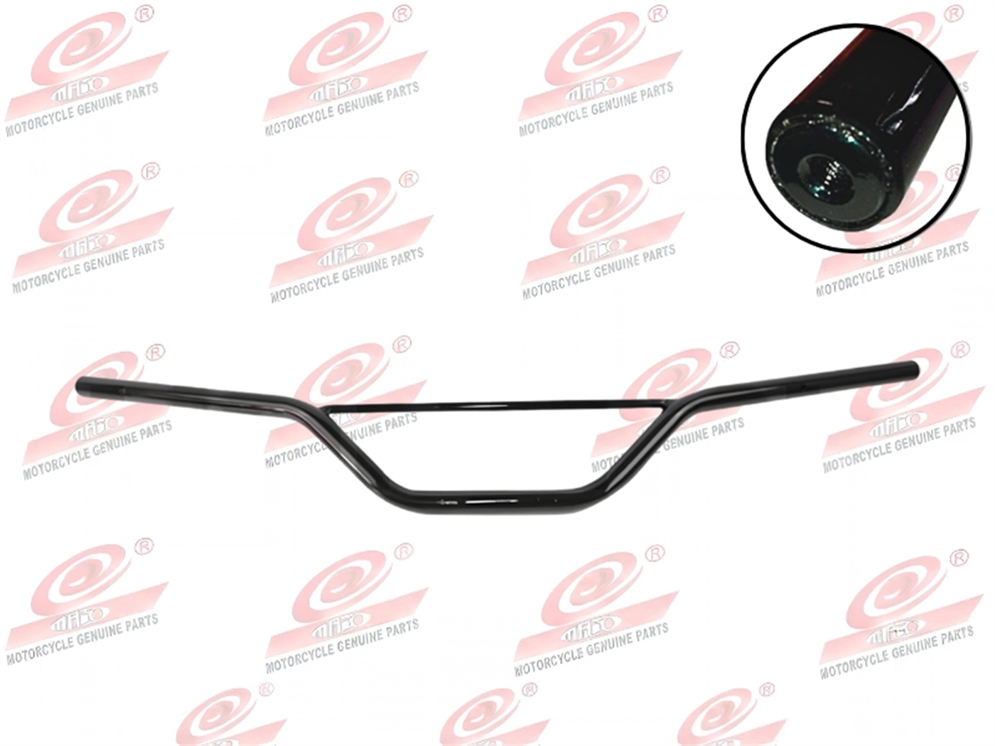 TIMON C/ROSCA 81CM  NEGRO C/REFUERZO EN MEDIO