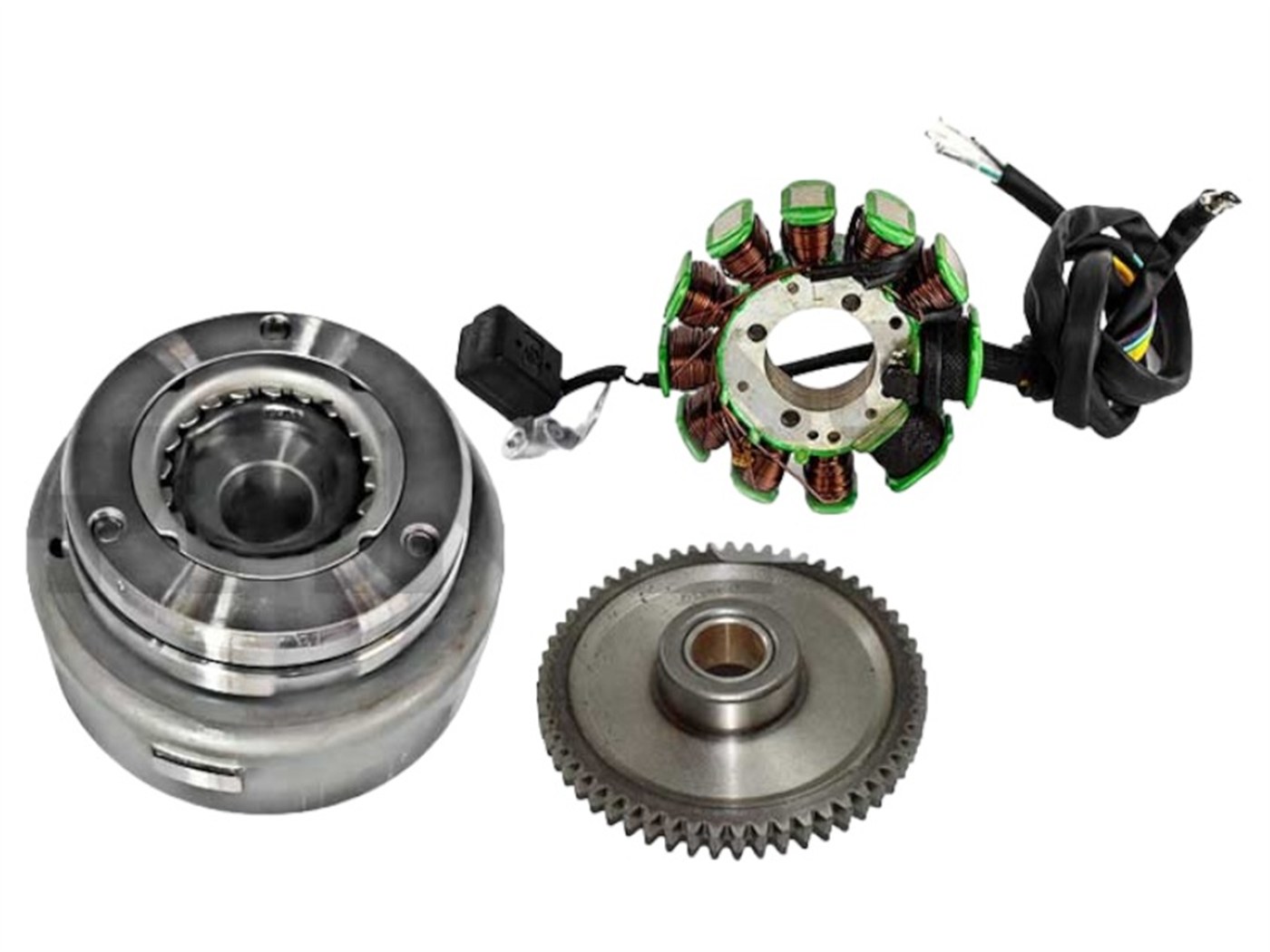 VOLANTE 11 POLOS C/ALTERNADOR COMPLETO